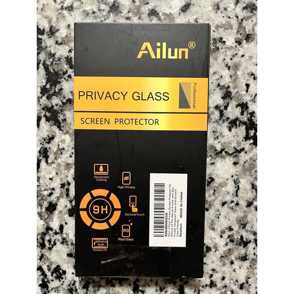 Ailun Privacy Glass Screen Protector Anti Scratch 3 Pack iPhone 16 Pro Max